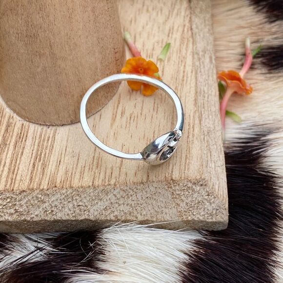 Sterling silver Moon And Star Toe Ring Midi Ring - Picture 5 of 5